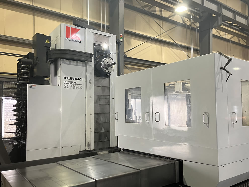 倉敷機械 テーブル形CNC横中ぐりフライス盤 KBT-11W.A