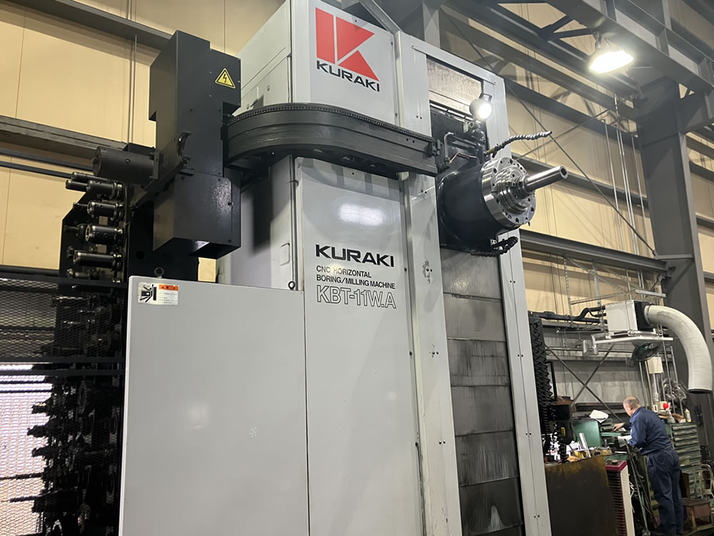 倉敷機械 テーブル形CNC横中ぐりフライス盤 KBT-11W.A