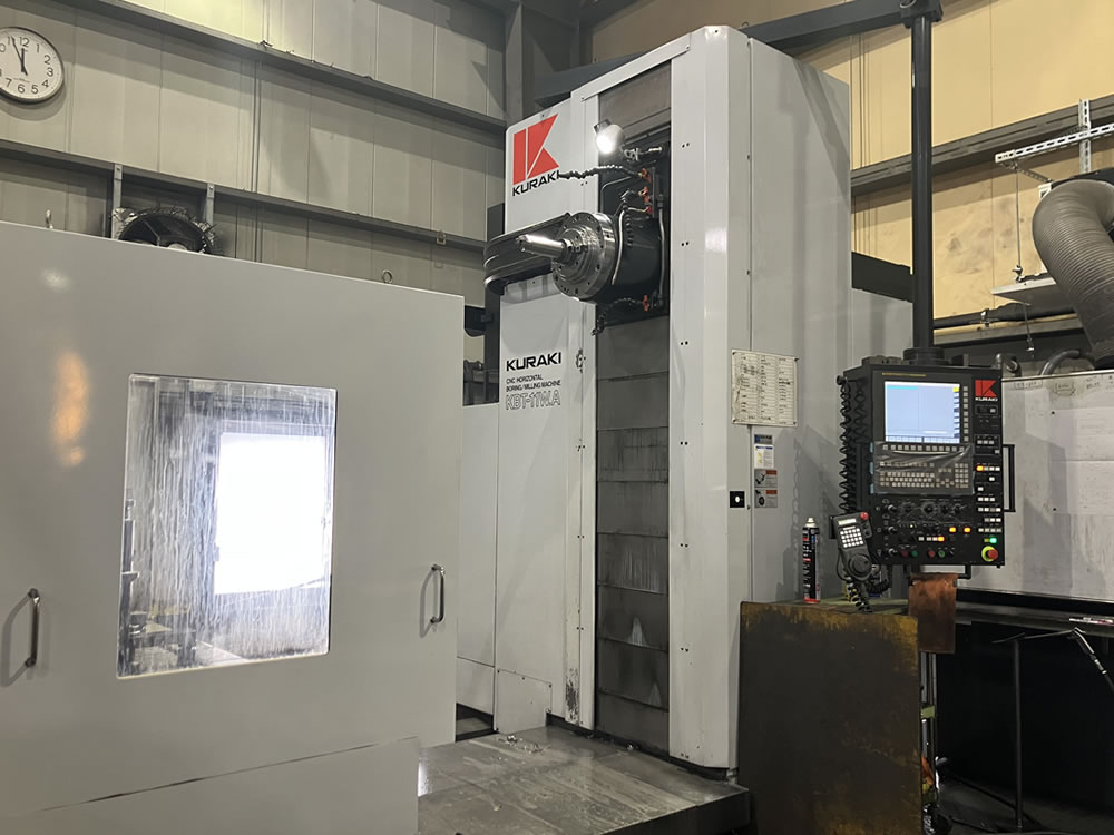 倉敷機械 テーブル形CNC横中ぐりフライス盤 KBT-11W.A